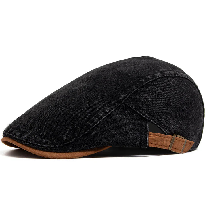 Theo™| Denim Flat Cap