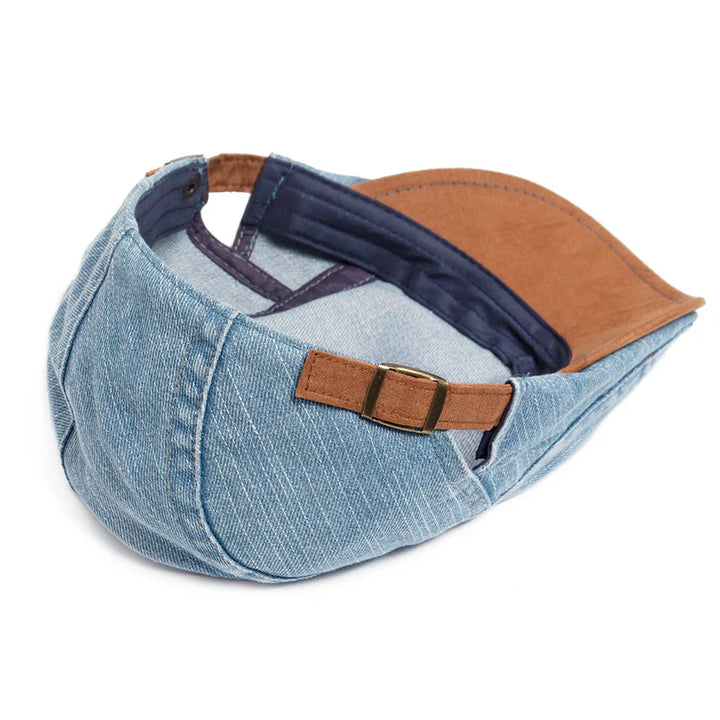 Theo™| Denim Flat Cap