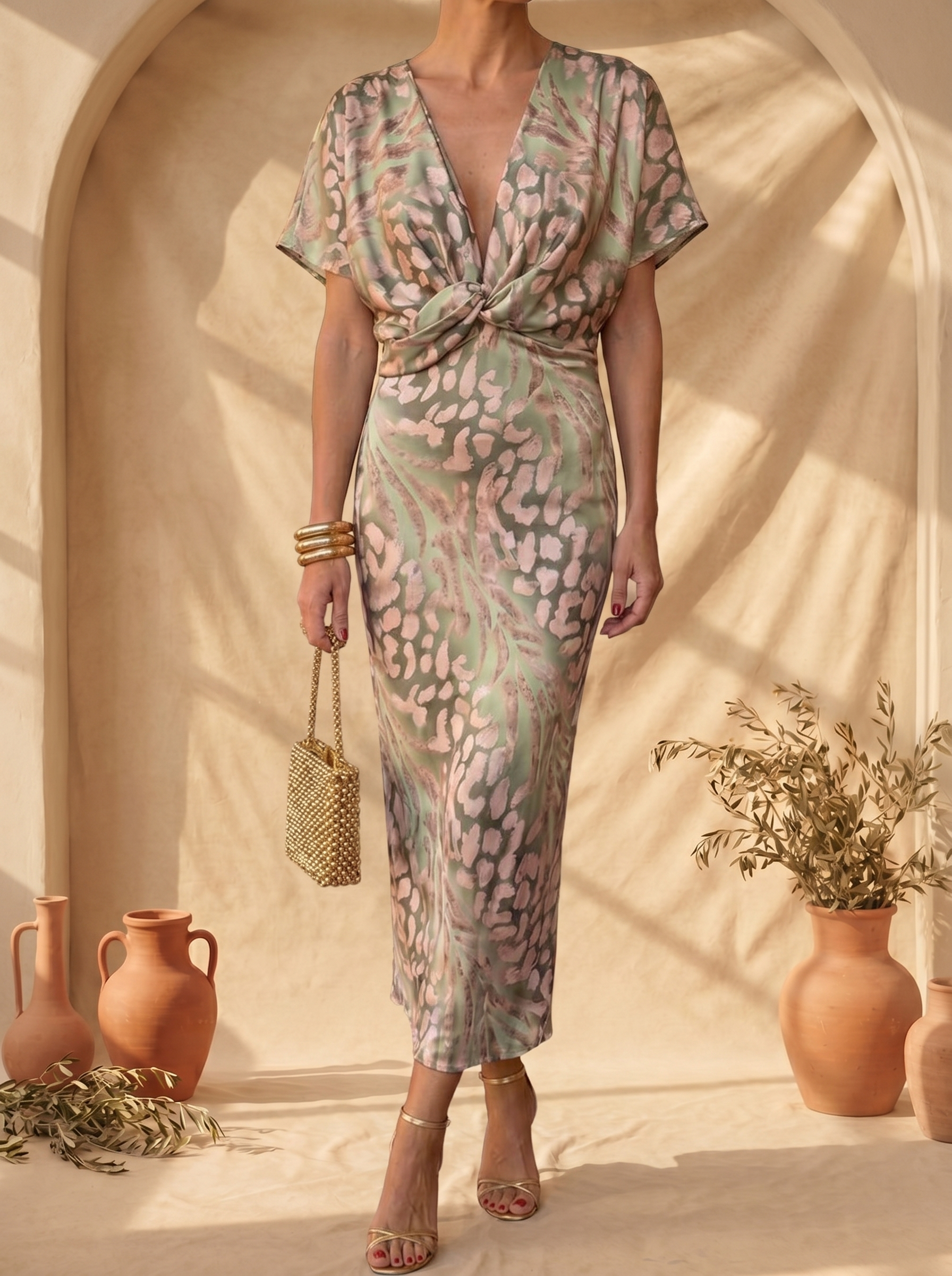 Antonella | Elegant dress in lightweight and fluid fabric