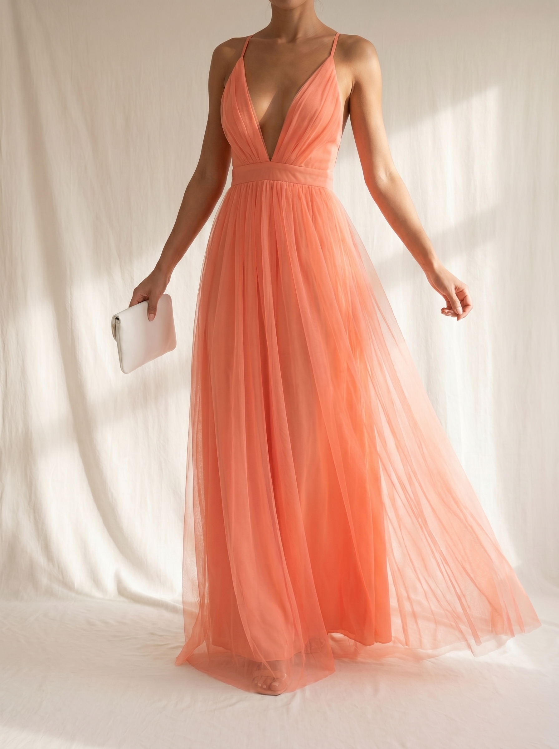 Ginevra | Maxi Dress Coral Light