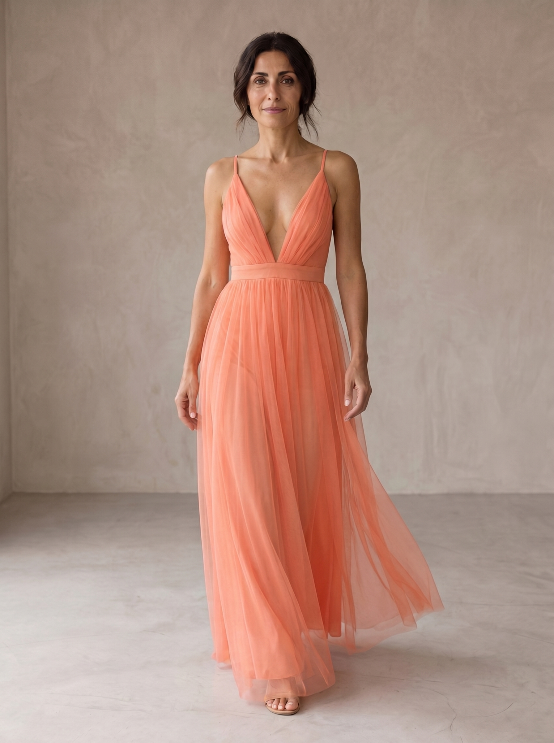 Ginevra | Maxi Dress Coral Light