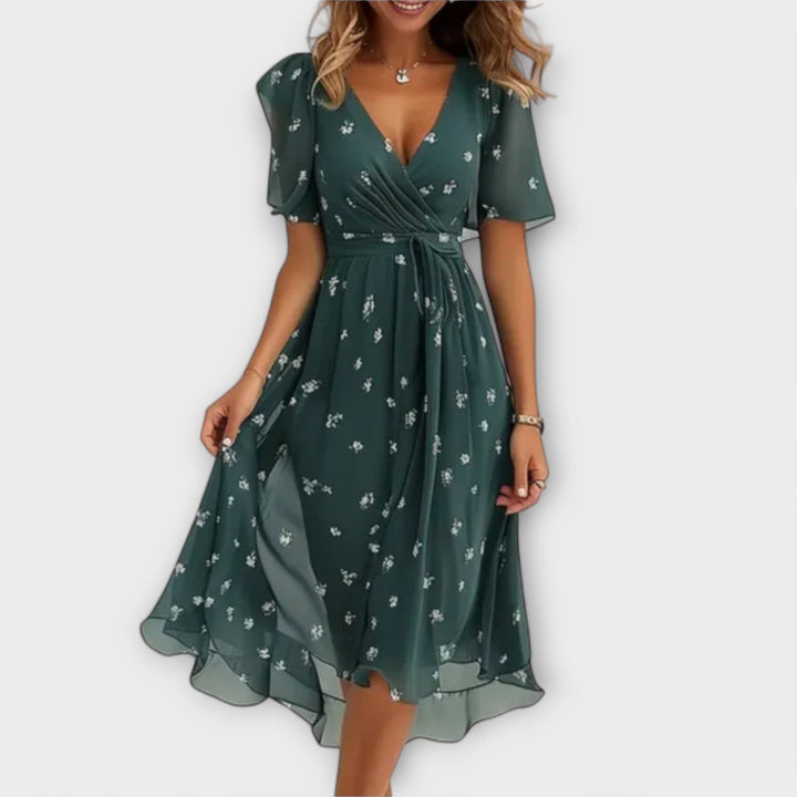 Jytte | Women's Dress with V-Neck