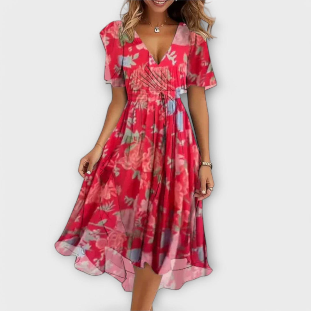 Jytte | Women's Dress with V-Neck