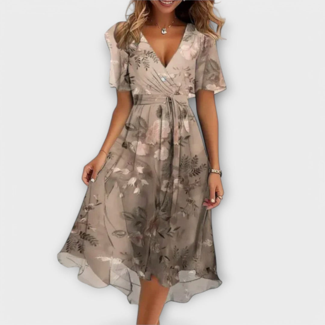Jytte | Women's Dress with V-Neck