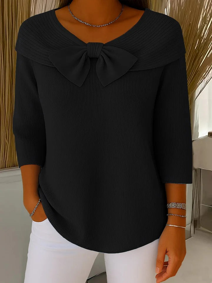 Elaine | Soft Touch Bow Sweater