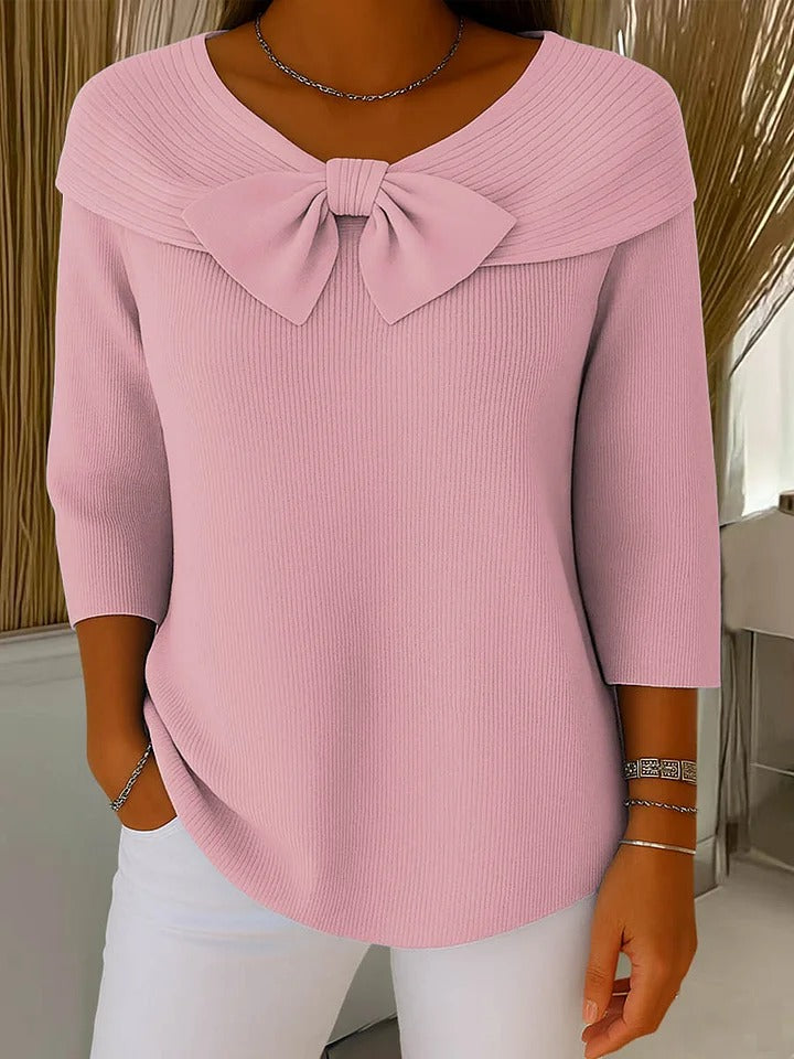 Elaine | Soft Touch Bow Sweater