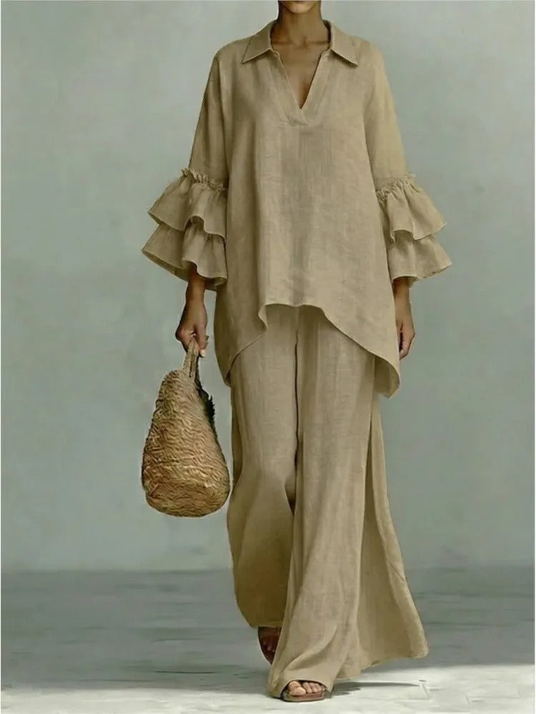 Alba Cotton and Linen Elegant Movement Set