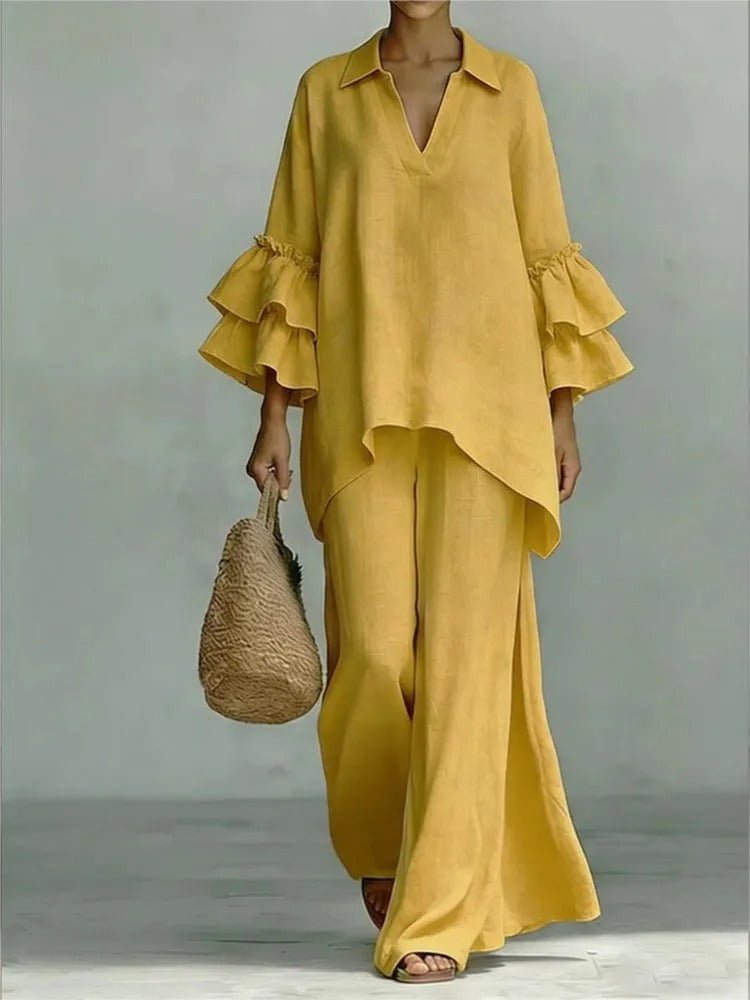 Alba Cotton and Linen Elegant Movement Set