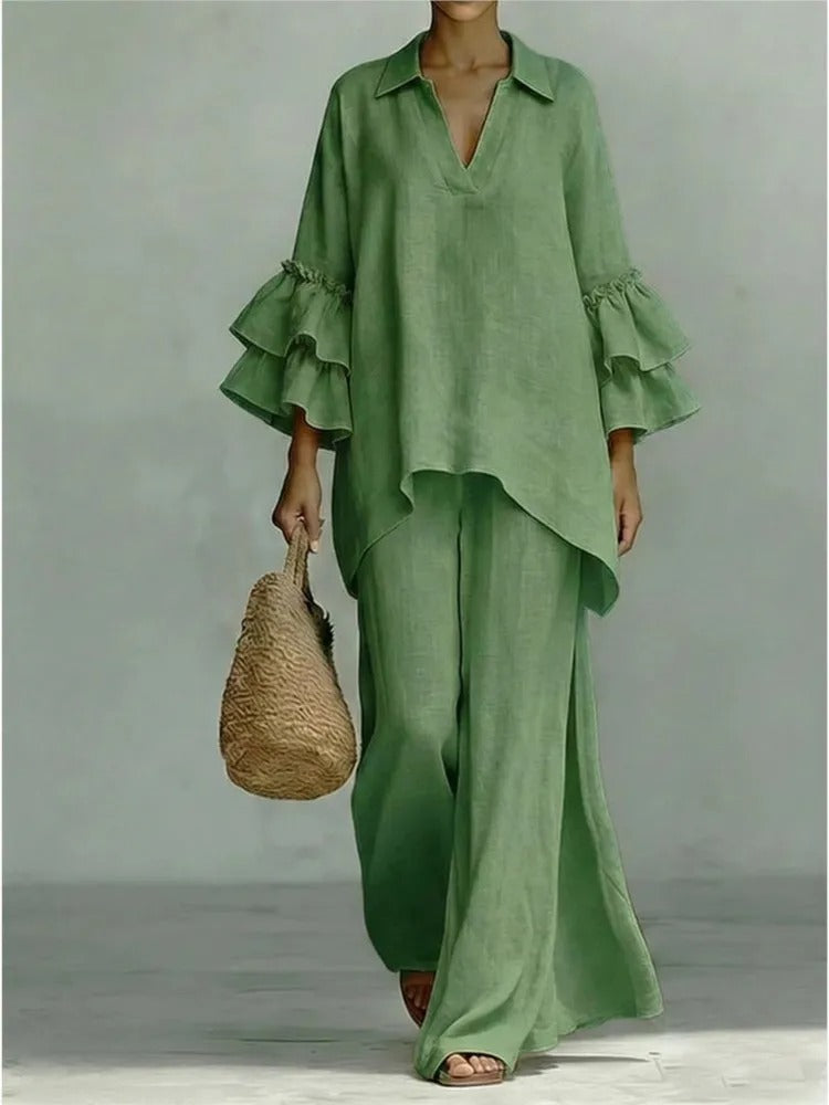 Alba Cotton and Linen Elegant Movement Set