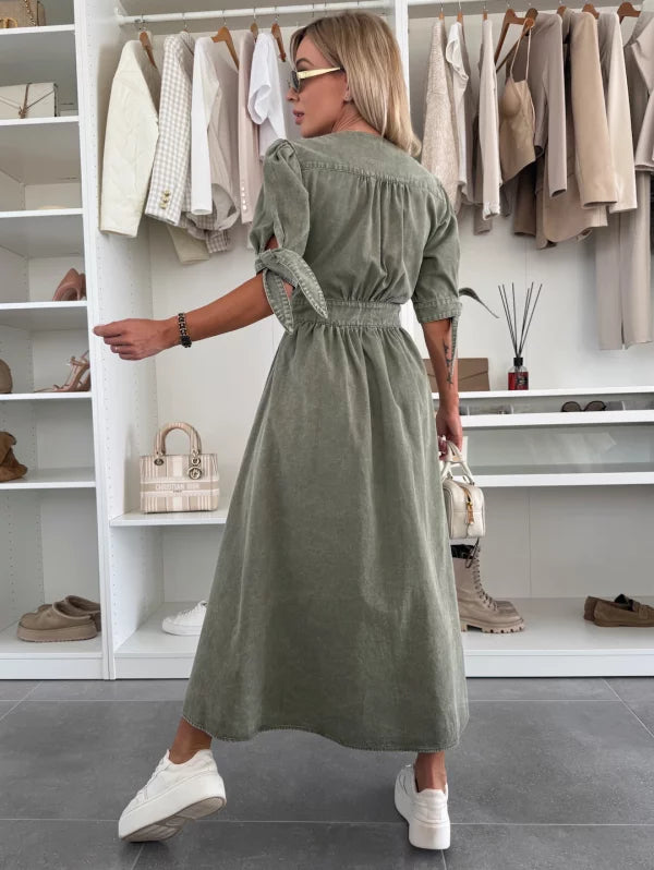 Ava | Radiant Denim Dress