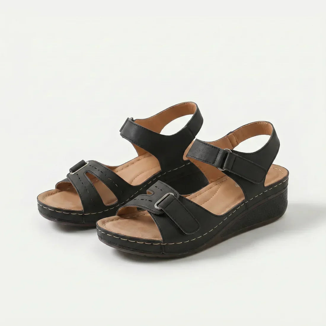 Coralie | Cushioned Comfort Wedge Sandals