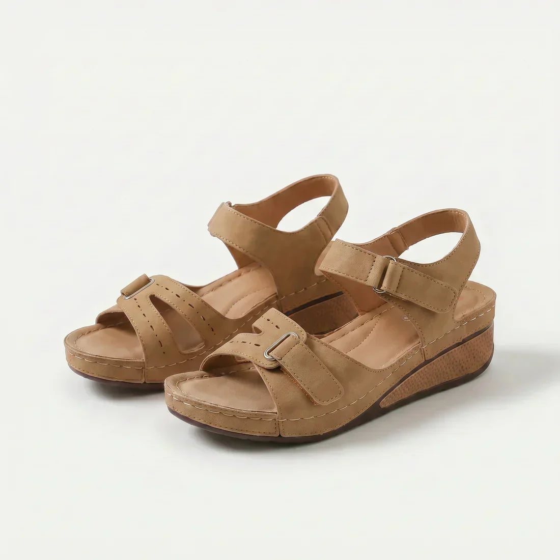 Coralie | Cushioned Comfort Wedge Sandals